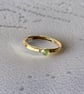 Emerald Gold stacking Ring - Image 9