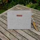 Houndstooth Clutch Bag