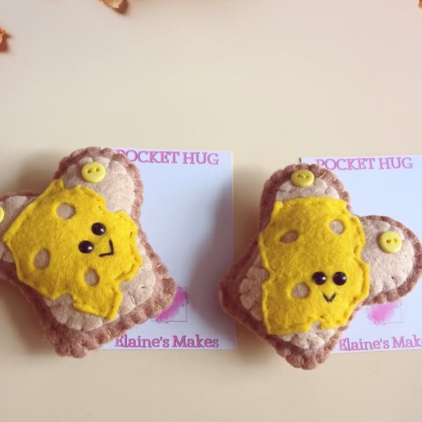 Cheese on toast pocket hug and pocket hug card