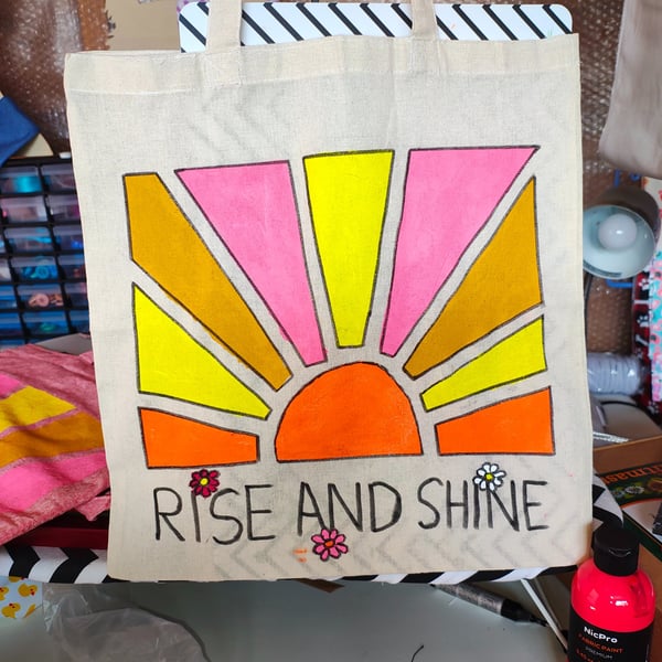 Hand painted tote bags 