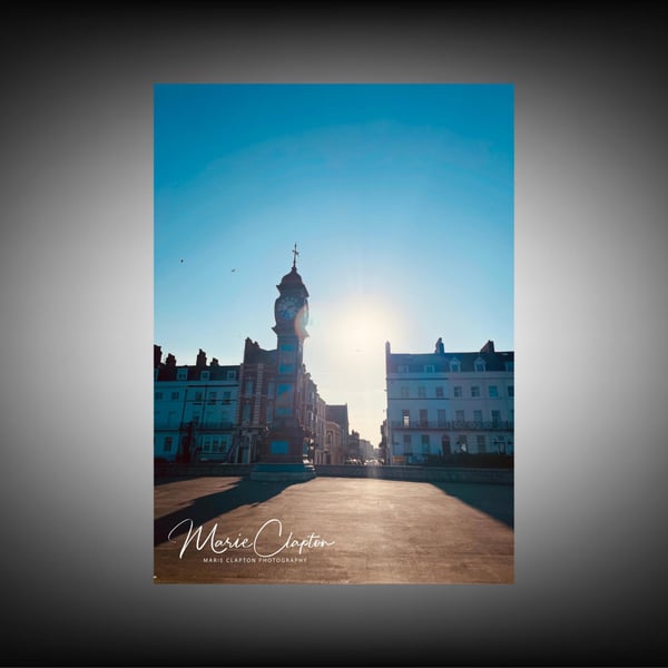 12x8 Inch Photo Print of Weymouth Clock Tower Dorset