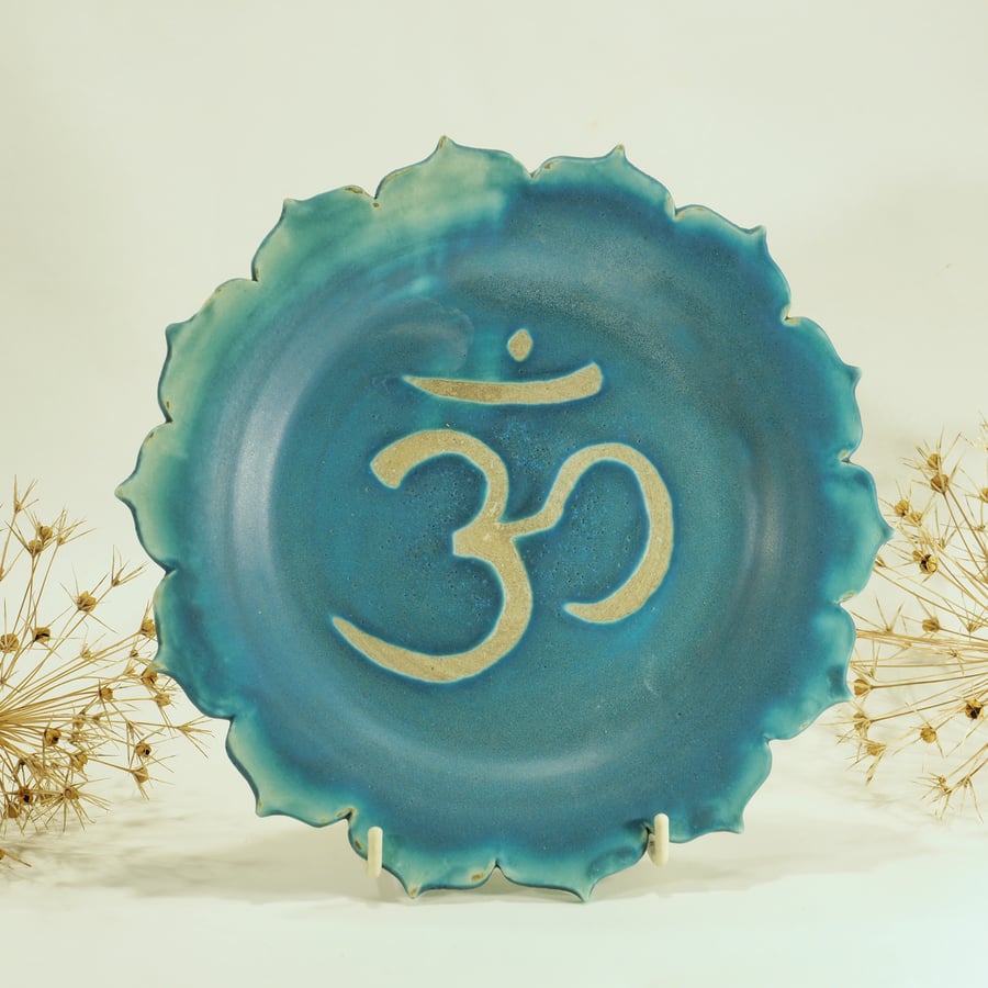 Ceramic Om Yoga Plate