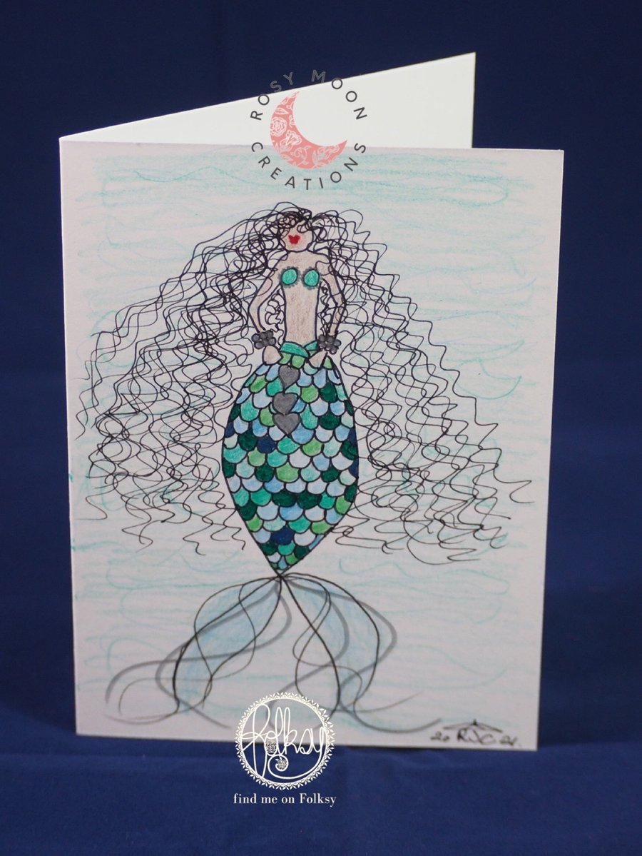 Mermaid Blank Card