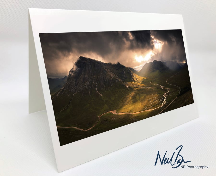 Glen Coe Buachaille Etive Mor - Scotland Greeting Card by Neil Barr