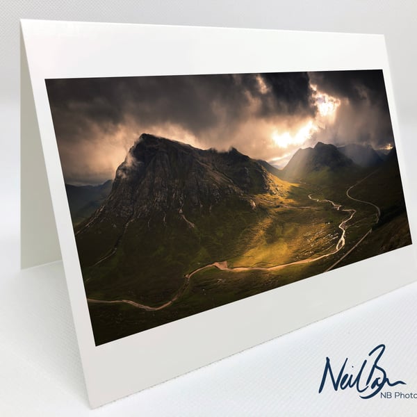 Glen Coe Buachaille Etive Mor - Scotland Greeting Card by Neil Barr