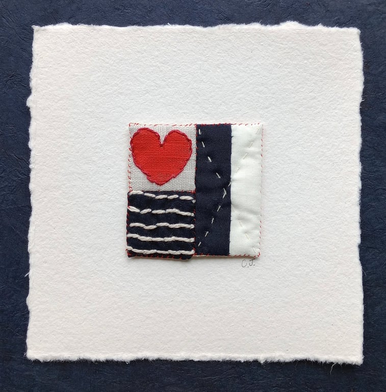 No 11 Miniature Textile Art Quilt