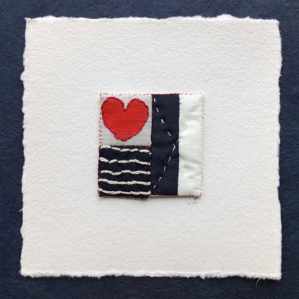 No 11 Miniature Textile Art Quilt