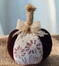 Textile decorative orb for autumn,winter