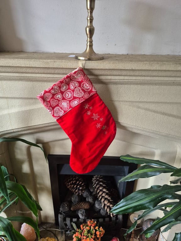 Stocking Gold Snowflakes