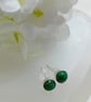 Malachite & Sterling Silver Earrings - Image 3