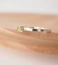 Peridot Stacking Ring in Silver  - Image 2