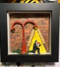 Romeo and Juliet. Art. Mixed media. Diorama. Framed 