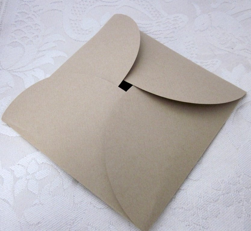 5 Kraft Card Petal Wallets