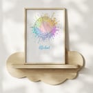 Personal Astrological Art - The Watercolour Splash Collection