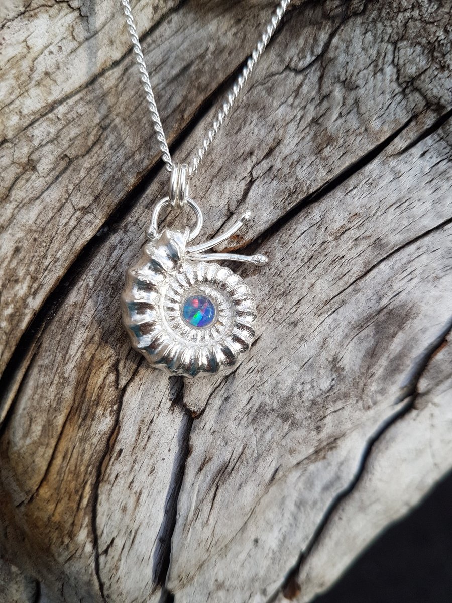 Ammonite Opal Necklace 