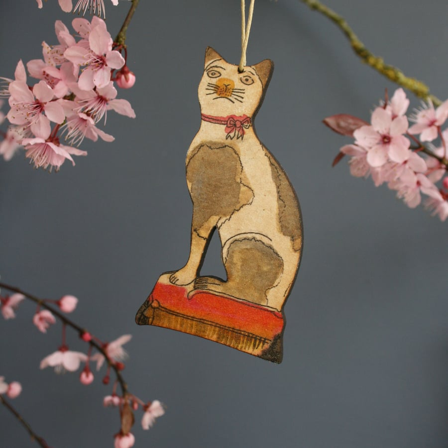 Cat hanging decoration