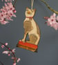 Cat hanging decoration - Image 1