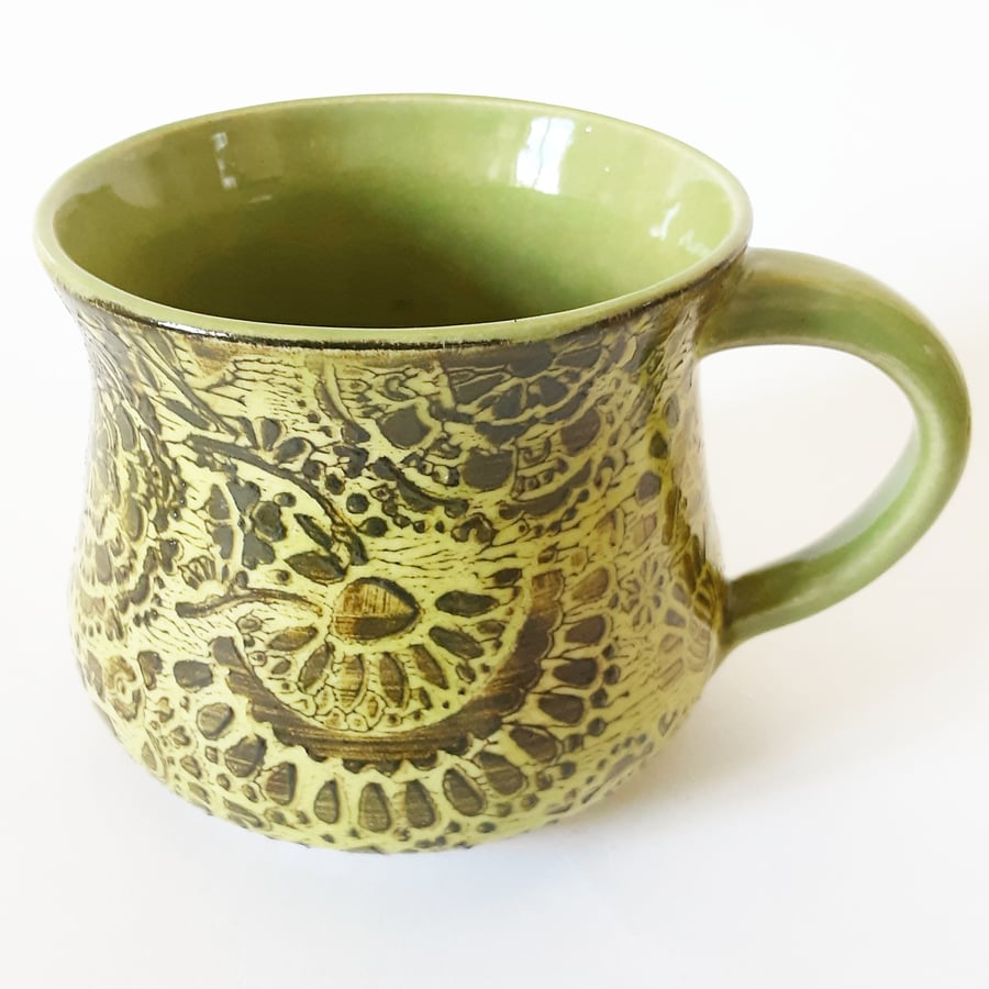 Green Ceramic Mug 