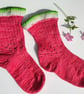 Watermelon vegan socks in luxury organic pima cotton - Image 3