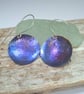  Handmade Coloured Titanium Disc Earrings - UK Free Post - Image 1