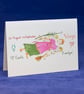 Astrology star sign Virgo greetings card - Image 1