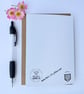 Handmade Real Pressed Flower Greeting Card, Geum - Image 4