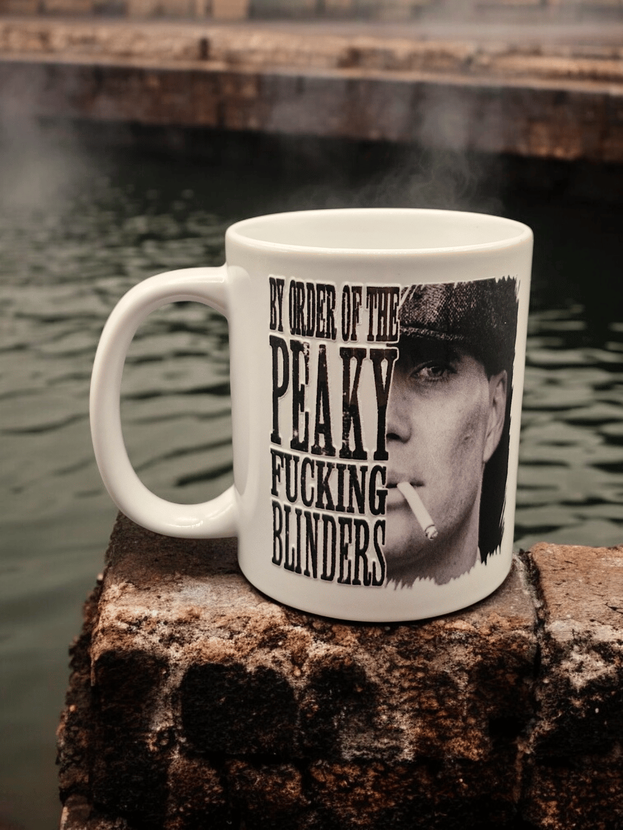 New Peaky Blinders Mug Cillian Murphy Tommy Shelby Fan Art 