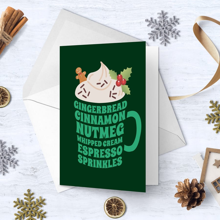 Gingerbread Latte Christmas Card