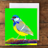 Blue Tit Birthday Card