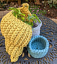 Large crochet shell, home decor, hanging decoration, plant holder - Image 2