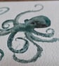 Original Watercolour Octopus 