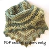 Crochet pattern. Crochet shawl or wrap.  Photo tutorial. 