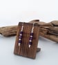Sterling Silver and Natural Amethyst Bead Earrings - Image 1