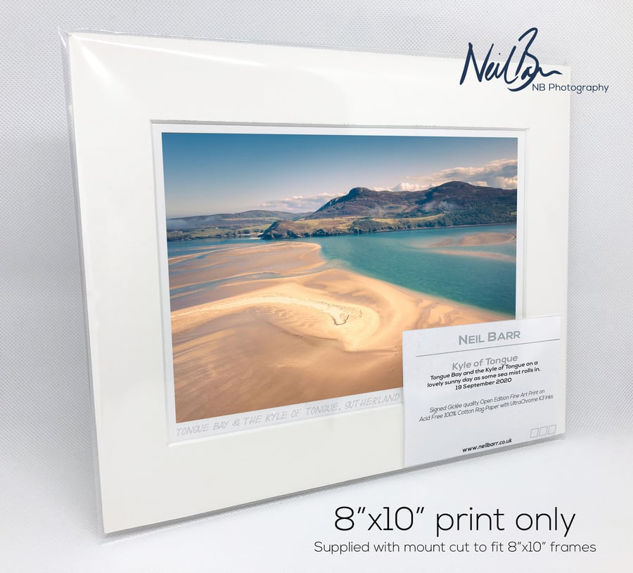 Sands of Kyle of Tongue, Sutherland, Scotland - A5 (10" x 8") Unframed Print