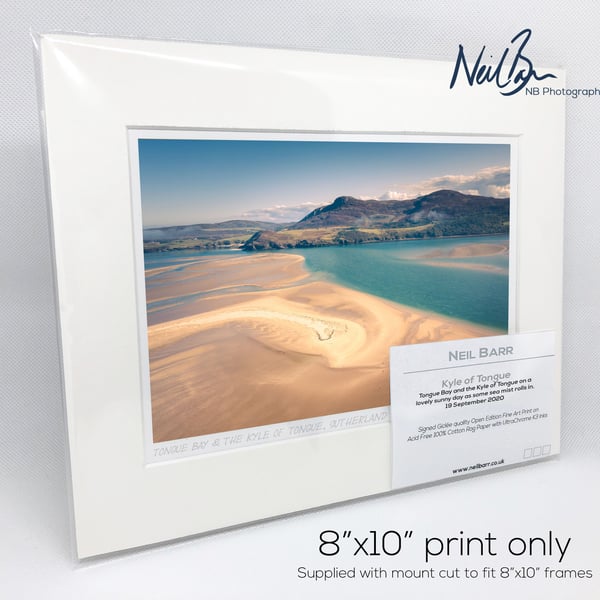 Sands of Kyle of Tongue, Sutherland, Scotland - A5 (10" x 8") Unframed Print