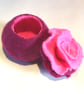 Custom-made rose-topped trinket pot - jewellery, keepsakes - Image 1