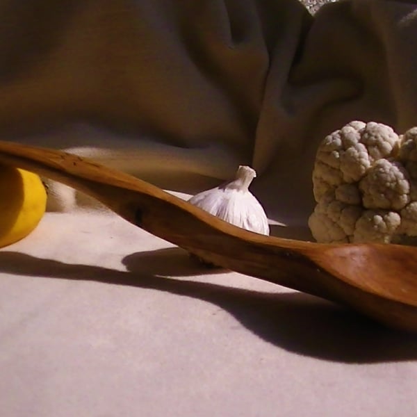 Handcarved Poplarwood serving spoon