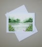 original art watercolour landscape greetings card ( ref FA 134 R2 )