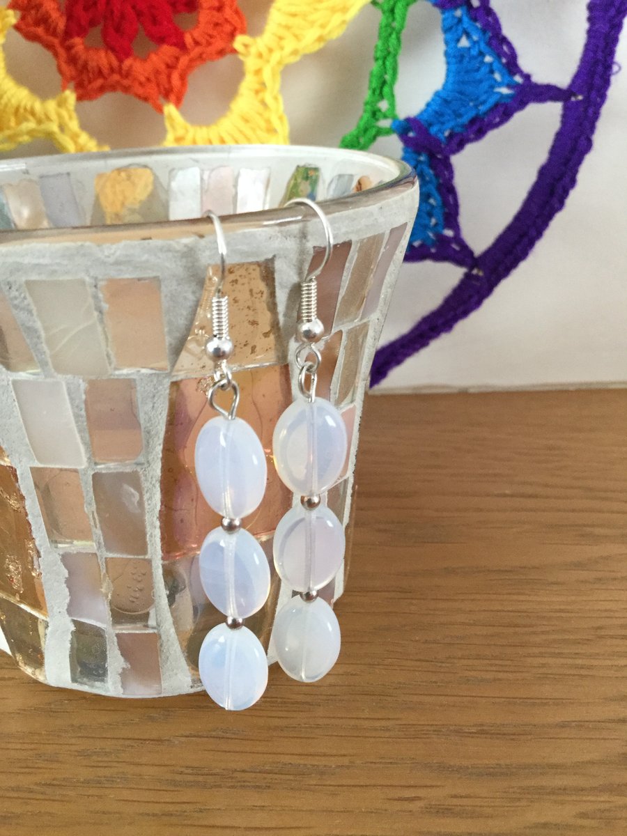 Opalite Beaded Earrings 