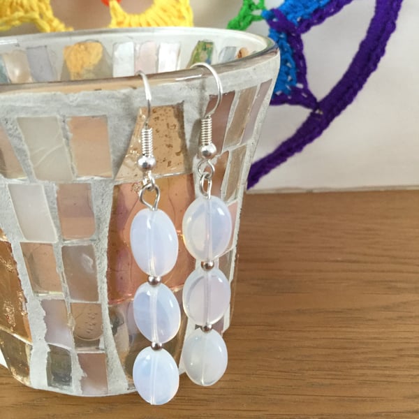 Opalite Beaded Earrings 