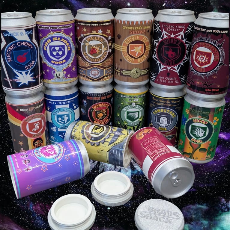 Perk-A-Cola Cans Storage