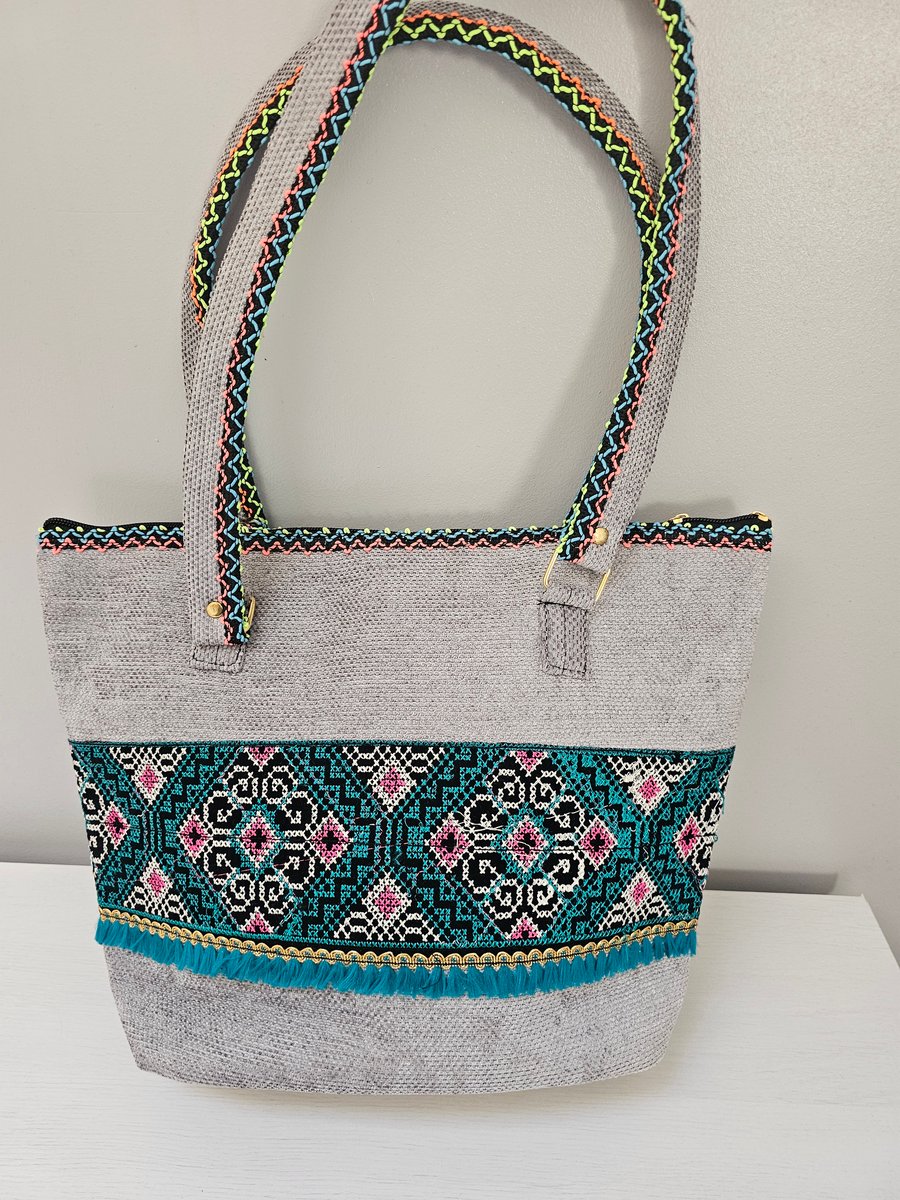 Textured Felt Artisan Tote Bag