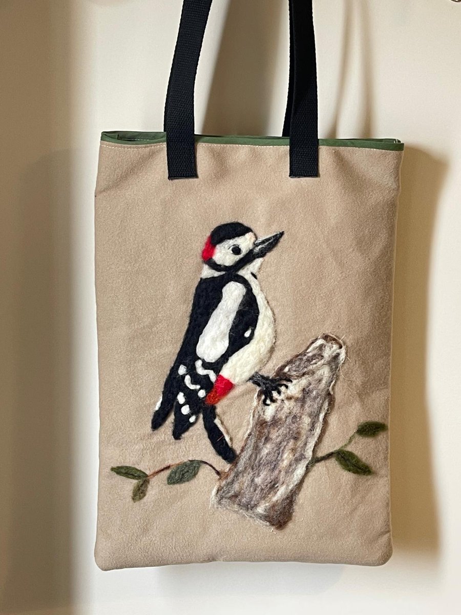 Woodpecker Tote Bag