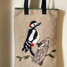 Woodpecker Tote Bag