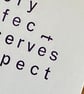 Every Defect Deserves Respect. A6 Letterpress Card - Image 2