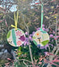 Handmade Spring Ceramic Hanger, Hanging Spring Decoration - Image 1