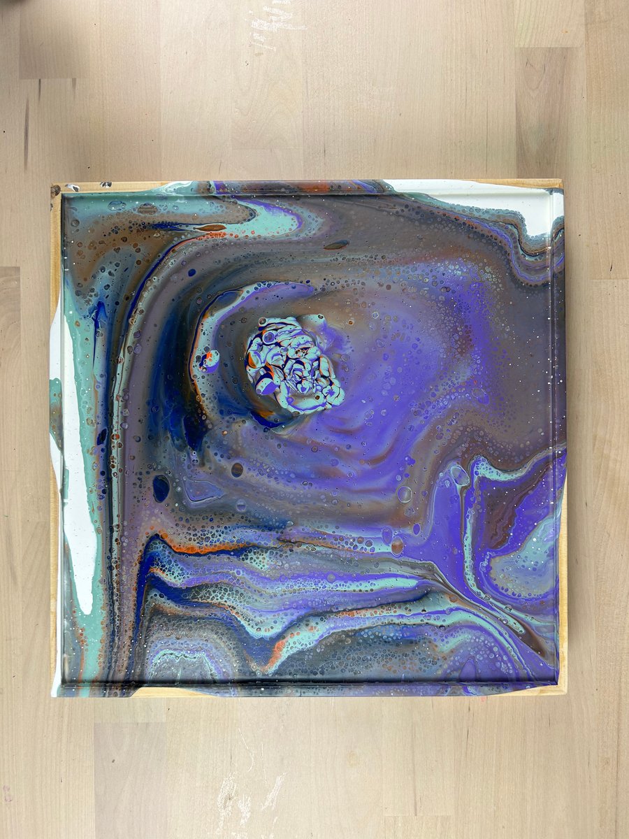 Autumn Mists - Original abstract painting on board