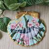Scallop shell trinket dish bird design home decor