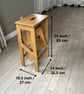 Light Oak Wooden Folding Step Stool, Library Steps, Kitchen Step Ladder. - Image 4