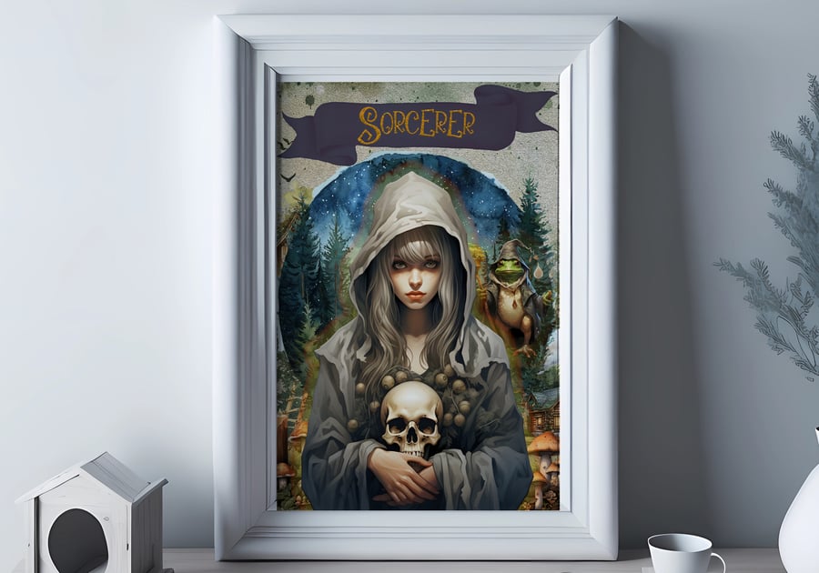 Gothic Poster - Forest Sorcerer